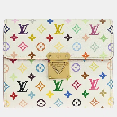 Pre-owned Louis Vuitton White Multicolor Portefeuille Koala Wallet