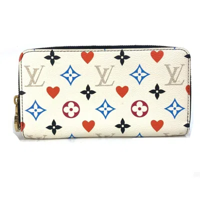 Pre-owned Louis Vuitton White Other Long Wallet (bi-fold) ()