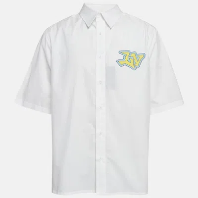 Pre-owned Louis Vuitton White Printed Cotton Shirt Xl