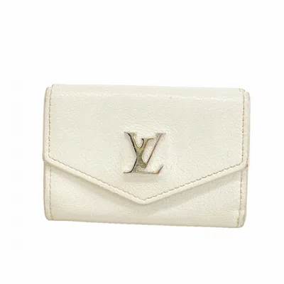 Pre-owned Louis Vuitton White Wallet (tri-fold) ()