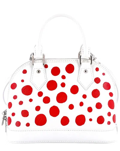 Louis Vuitton White/red Infinity Dots Epi Leather Ltd. Ed. Yayoi Kusama  Infinity Dots Alma (authent