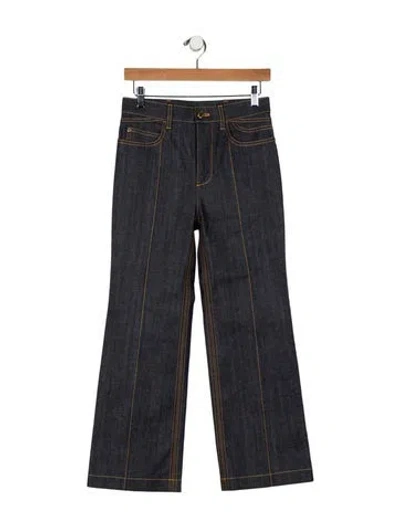 Pre-owned Louis Vuitton Wide Leg Jeans In Blue