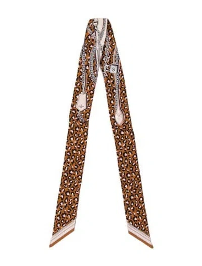Pre-owned Louis Vuitton Wild At Heart Bb Silk Bandeau In Neutral