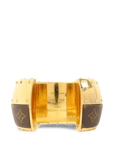 Pre-owned Louis Vuitton Wild Lv Bracelet In Gold