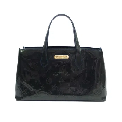 Pre-owned Louis Vuitton Wilshire Patent Leather Shoulder Bag () In Green