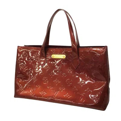 Pre-owned Louis Vuitton Wilshire Patent Leather Tote Bag () In Red