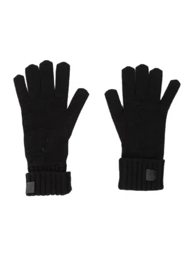 Pre-owned Louis Vuitton Winter Gloves In Black