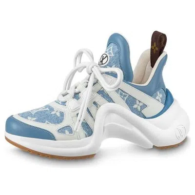 Pre-owned Louis Vuitton (wmns)  Archlight 1.0 Sneakers 'denim Monogram'