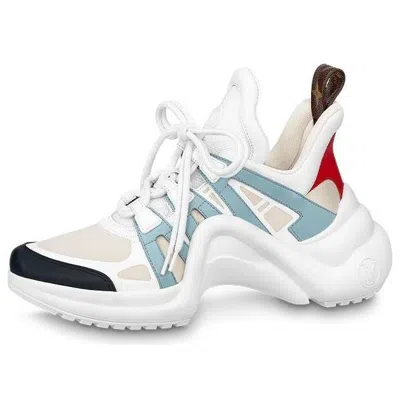 Pre-owned Louis Vuitton (wmns)  Archlight 1.0 Sneakers 'white Blue Beige'