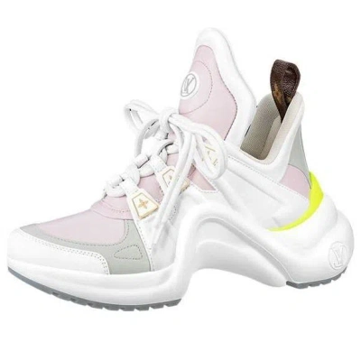 Pre-owned Louis Vuitton (wmns)  Archlight 1.0 Sneakers 'white Pink Grey'