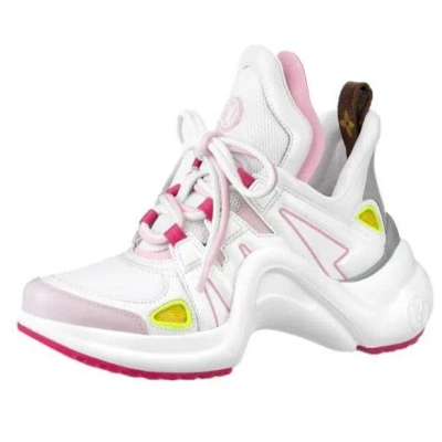 Pre-owned Louis Vuitton (wmns)  Archlight 1.0 Sneakers 'white Pink Red'