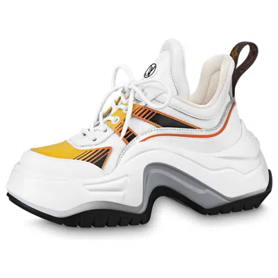 Pre-owned Louis Vuitton (wmns)  Archlight 2.0 Platform Sneakers 'white Fire' In Multi