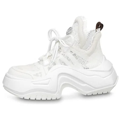 Pre-owned Louis Vuitton (wmns)  Archlight 2.0 Platform Sneakers 'white Lace' In Multi