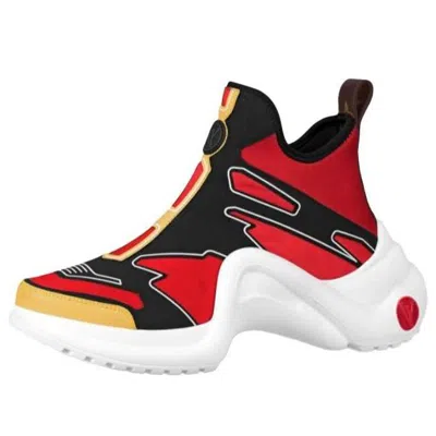 Pre-owned Louis Vuitton (wmns)  Archlight Ankle Sneakers 'red Yellow Black'