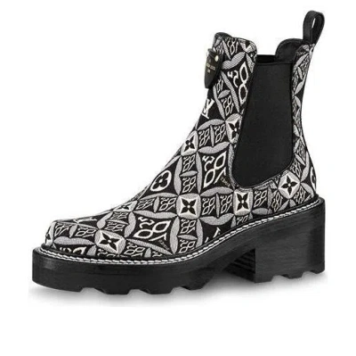 Pre-owned Louis Vuitton (wmns)  Beaubourg Ankle Chelsea Boots 'black'