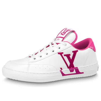 Pre-owned Louis Vuitton (wmns)  Charlie Sneakers 'white Fuchsia'