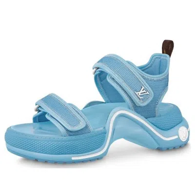 Pre-owned Louis Vuitton (wmns)  Lv Archlight Sandals 'sky Blue' In Multi