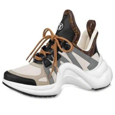 Pre-owned Louis Vuitton (wmns)  Lv Archlight Sneakers 'tan Grey'