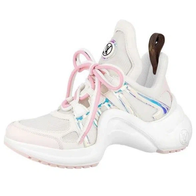 Pre-owned Louis Vuitton (wmns)  Lv Archlight Sneakers 'white Pink'
