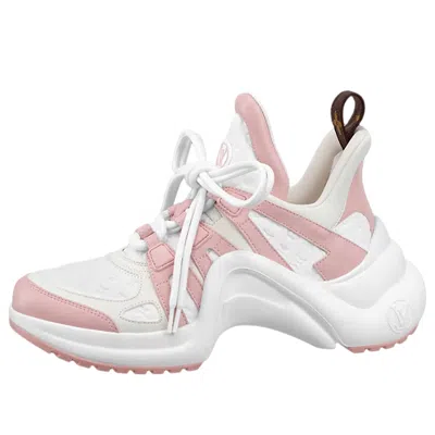 Pre-owned Louis Vuitton (wmns)  Lv Archlight Sneakers 'white Pink'