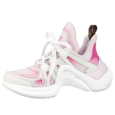 Pre-owned Louis Vuitton (wmns)  Lv Archlight Sneakers 'white Pink'