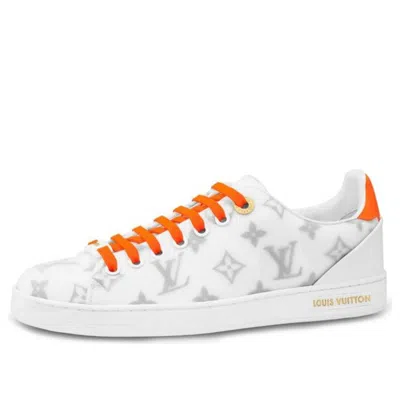 Pre-owned Louis Vuitton (wmns)  Lv Frontrow Sports Shoes Orange/white In Multi