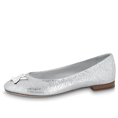 Pre-owned Louis Vuitton (wmns)  Lv Nina Flat Ballerina Shoes 'silver'