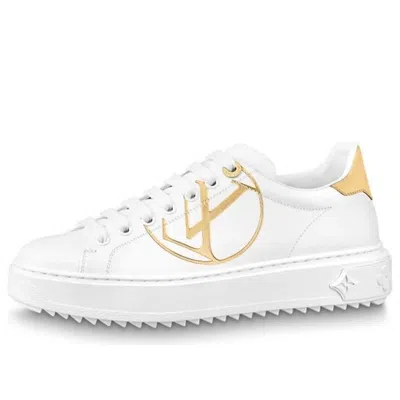 Pre-owned Louis Vuitton (wmns)  Lv Time Out Trainers 'white Gold'