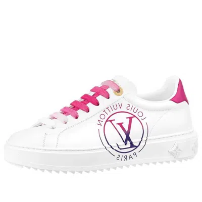 Pre-owned Louis Vuitton (wmns)  Lv Time Out Trainers 'white Pink'