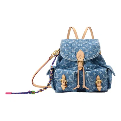 Pre-owned Louis Vuitton (wmns)  Montsouris Cargo Backpack 'blue'