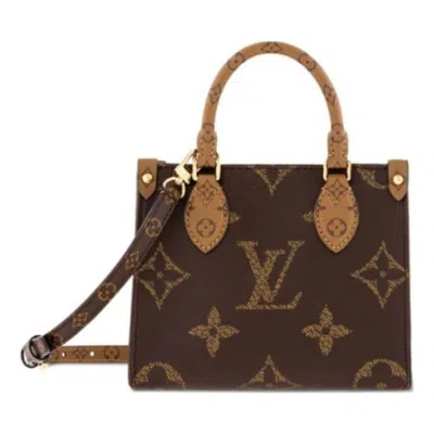 Pre-owned Louis Vuitton (wmns)  Onthego Bb Monogram Reverse Canvas Handbag 'brown'