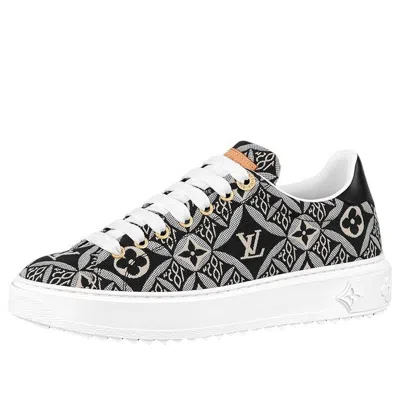 Louis Vuitton (wmns)  Out Sneakers 'black White Monogram With Brown' In Multi