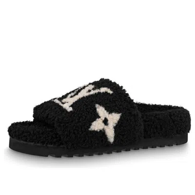 Pre-owned Louis Vuitton (wmns)  Paseo Comfort Flat Sandals 'black' In Multi
