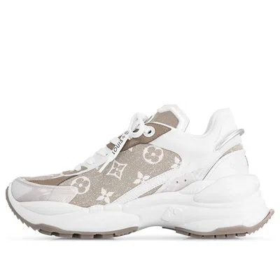 Pre-owned Louis Vuitton (wmns)  Run 55 Sneakers 'beige Monogram With Brown White' In Multi