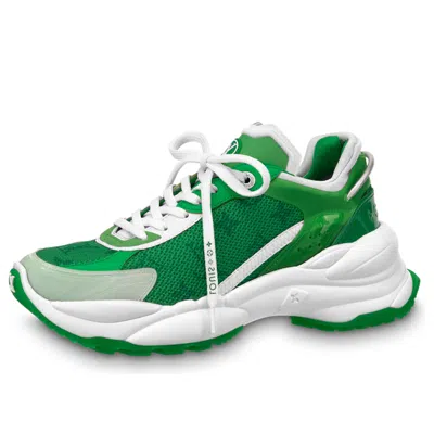 Pre-owned Louis Vuitton (wmns)  Run 55 Sneakers 'green Monogram'