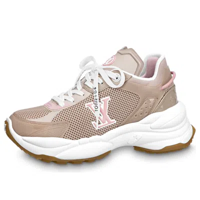 Pre-owned Louis Vuitton (wmns)  Run 55 Sneakers 'tan Pink'