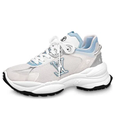 Pre-owned Louis Vuitton (wmns)  Run 55 Trainers 'white Blue'