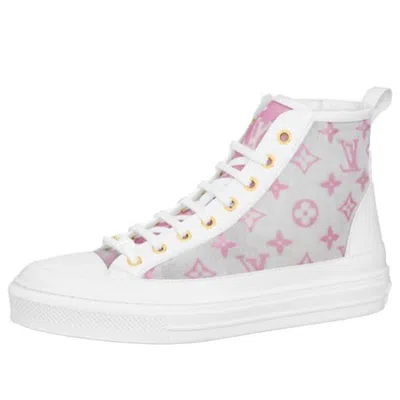 Pre-owned Louis Vuitton (wmns)  Stellar Ankle Trainers 'grey Pink White'