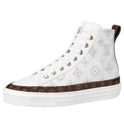 Louis Vuitton (wmns)  Stellar Ankle Sneakers 'white Black Sketch Monogram' In Multi