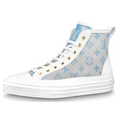Pre-owned Louis Vuitton (wmns)  Stellar Ankles Sneakers 'grey Blue White'