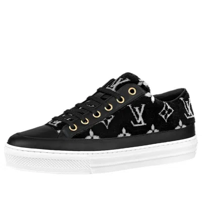 Pre-owned Louis Vuitton (wmns)  Stellar Sneakers 'black With White Monogram'