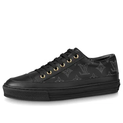 Pre-owned Louis Vuitton (wmns)  Stellar Sneakers 'black With White Sketch Monogram' In Multi