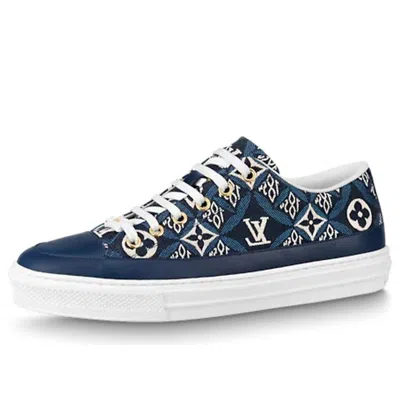 Pre-owned Louis Vuitton (wmns)  Stellar Sneakers 'blue Monogram' In Multi