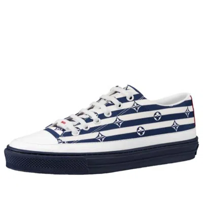 Pre-owned Louis Vuitton (wmns)  Stellar Sneakers 'white Navy' In Multi