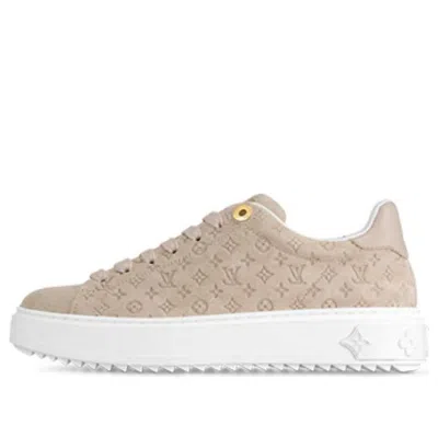 Pre-owned Louis Vuitton (wmns)  Time Out Sneakers 'beige Minimonogram' In Multi