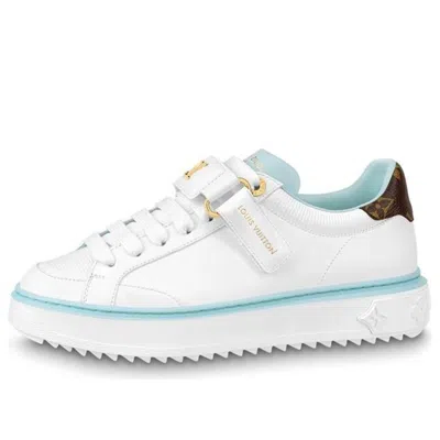 Pre-owned Louis Vuitton (wmns)  Time Out Trainers 'white Blue Brown'