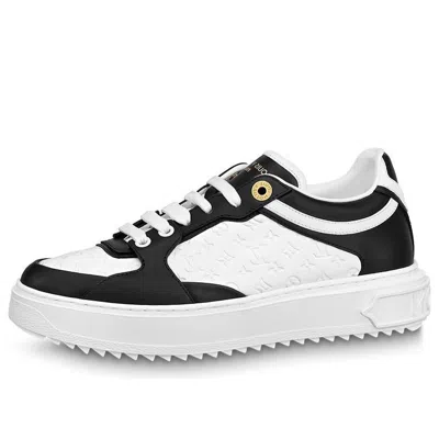 Pre-owned Louis Vuitton (wmns)  Time Out Sneakers 'white Mini Monogram Black'