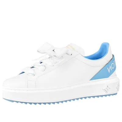 Pre-owned Louis Vuitton (wmns)  Time Out Sneakers 'white With Blue'