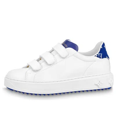 Pre-owned Louis Vuitton (wmns)  Time Out Sneakers 'white With Blue'