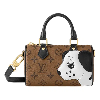 Pre-owned Louis Vuitton (wmns)  X Nano Speedy Monogram Reverse Canvas Bag 'brown'